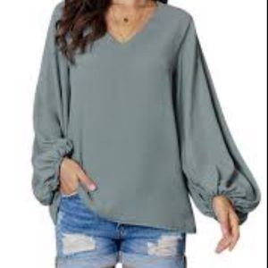 Vici Bells Will Be Ringing Balloon Sleeve Blouse Size Small